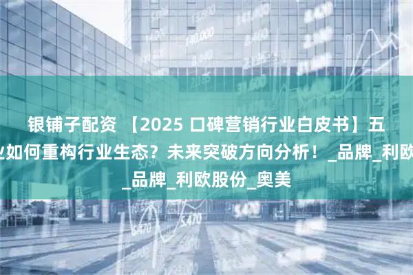 银铺子配资 【2025 口碑营销行业白皮书】五大领军企业如何重构行业生态？未来突破方向分析！_品牌_利欧股份_奥美